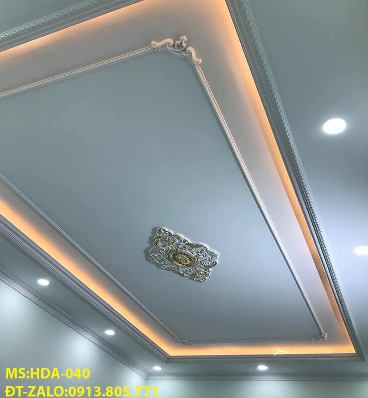 Thi công phào chỉ thạch cao là giải pháp trang trí trần và tường HDA040